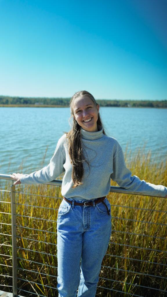 Enjoying time outside during a Fall day